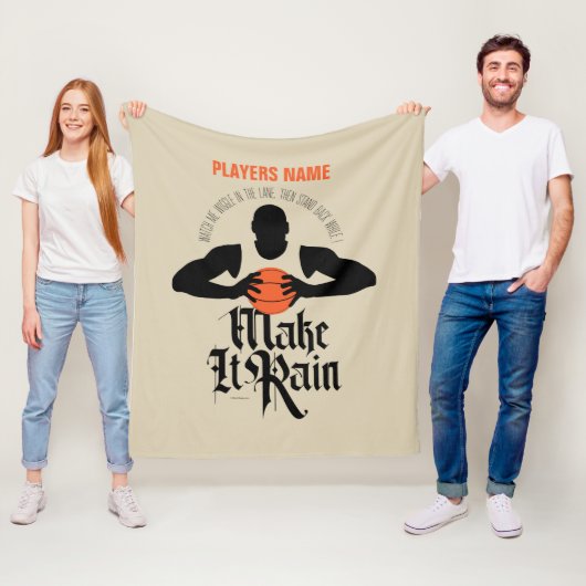 Regen machen (Basketball) Fleece Blanket (Beispiel)