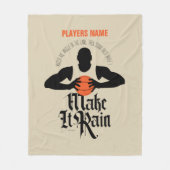 Regen machen (Basketball) Fleece Blanket (Vorderseite)