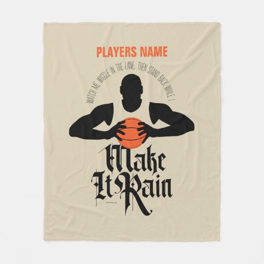 Regen machen (Basketball) Fleece Blanket (Vorderseite)
