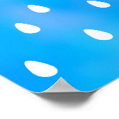 Regen mit blauem und lila bewölktem Himmel. Poster (Ecke)