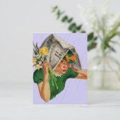 Regen nicht in der Prognose Postkarte (Stehend Vorderseite)