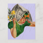 Regen nicht in der Prognose Postkarte (Vorderseite)