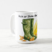 Regen oder Shine immer Tasse (Vorderseite Links)