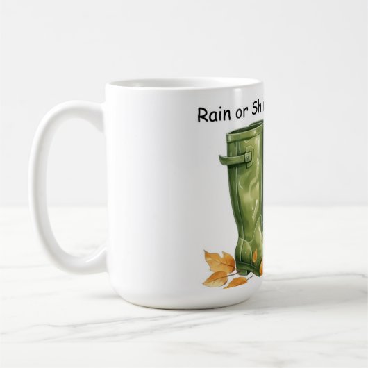 Regen oder Shine immer Tasse (Links)