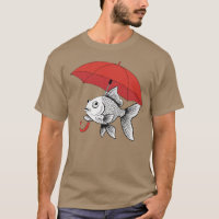Regen oder Sonnenschein – Fisch mit Regenschirm Lu