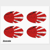 Regen Ovaler Aufkleber (Blatt)