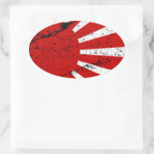 Regen Ovaler Aufkleber (Tasche)