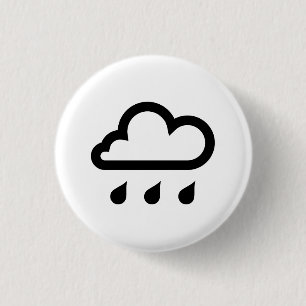 'Regen'-Piktogramm-Schaltfläche Button
