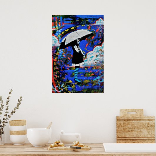 Regen Poster (Küche)