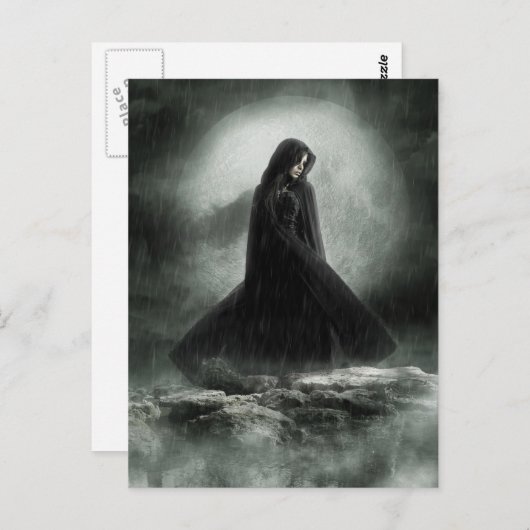 Regen Postkarte (Vorne/Hinten)