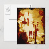 Regen Postkarte (Vorne/Hinten)