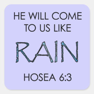 Regen Quadratischer Aufkleber