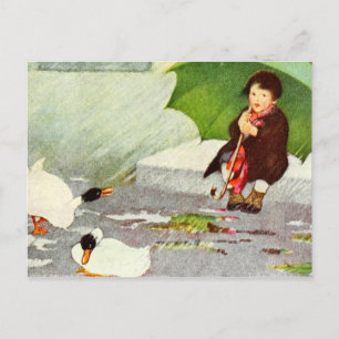 Regen Regen geh weg Postkarte