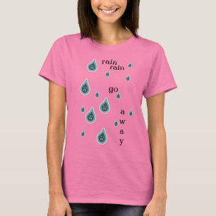 Regen Regen Geh Weg T-Shirt Kleid