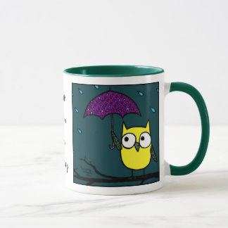 Regen-Regen gehen - kleine Eulen-Tasse weg Tasse