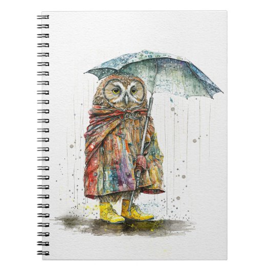 Regen Regen Go Away Notebook Notizblock (Vorderseite)