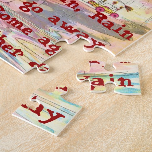 Regen, Regen-Puzzlespiel Puzzle (Seite)