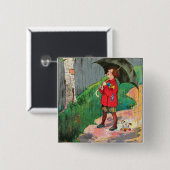 Regen, Regen, weg - Muttergosen-Kinderzimmer-Reim Button (Vorne & Hinten)