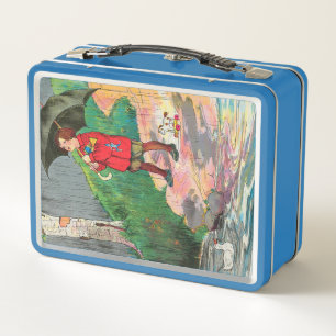 Regen, Regen, weg - Muttergosen-Kinderzimmer-Reim Metall Brotdose