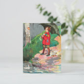 Regen, Regen, weg - Muttergosen-Kinderzimmer-Reim Postkarte (Stehend Vorderseite)