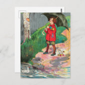 Regen, Regen, weg - Muttergosen-Kinderzimmer-Reim Postkarte (Vorne/Hinten)