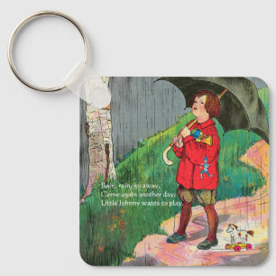 Regen, Regen, weg - Muttergosen-Kinderzimmer-Reim Schlüsselanhänger