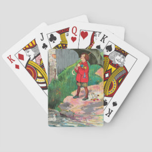 Regen, Regen, weg - Muttergosen-Kinderzimmer-Reim Spielkarten