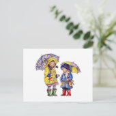 Regen, Regen weg... Postkarte (Stehend Vorderseite)