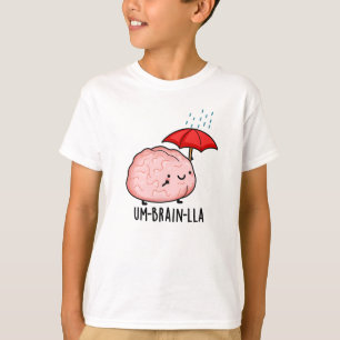 Regen-Schirm-Hirn Lustige Hirn-Wortspiele T-Shirt