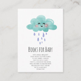 Regen Sie Cloud Books für Baby Girl Card Begleitkarte