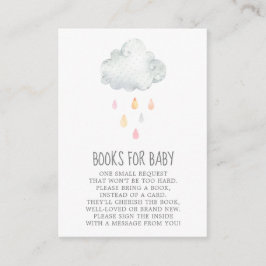 Regen Sie Cloud Books für die Baby Girl Enclosure Begleitkarte