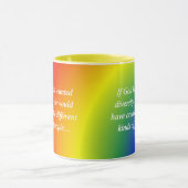 Regen Sie die Diversity-Rückseite an (Quadrat) Tasse (Zentrum)