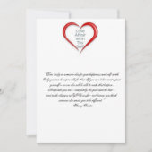 Regen Sie Selbstachtung an Dankeskarte (Vorderseite)