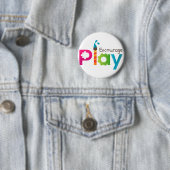 Regen Sie Spiel-rundes Knopf-Logo an Button (Beispiel)