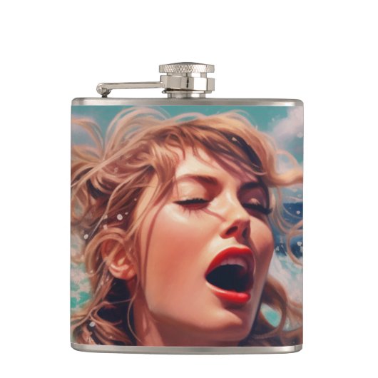 Regen singen flachmann (Vorderseite)