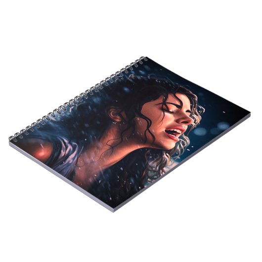 Regen singen notizblock (Linke Seite)