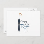 Regen singen postkarte (Vorne/Hinten)