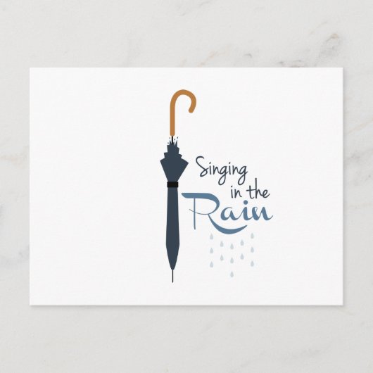 Regen singen postkarte (Vorderseite)