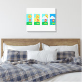 Regen Sonnenschein Leinwanddruck (Insitu (Schlafzimmer))