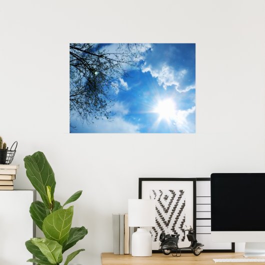Regen Sonnenschein Poster (Heimbüro)