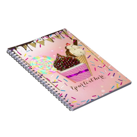 Regen Sprinklen Candy Land Süßigkeiten Notizblock (Rechte Seite)