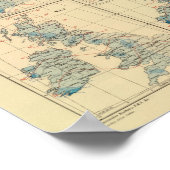 Regen, Temperatur, Britische Inseln Poster (Ecke)