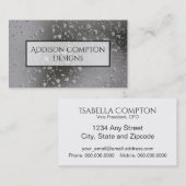 Regen-Tropfen auf Fenster-Entwurf Visitenkarte (Vorne/Hinten)