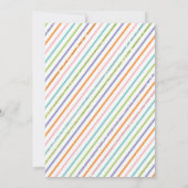 Regen-Tropfen-Glitzer-Baby-Duschen-Einladung Einladung (Rückseite)