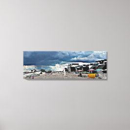 Regen über Hythe Fisherman's Beach Leinwanddruck