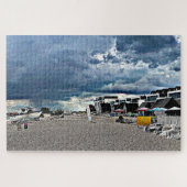 Regen über Hythe Fisherman's Beach Puzzle (Horizontal)