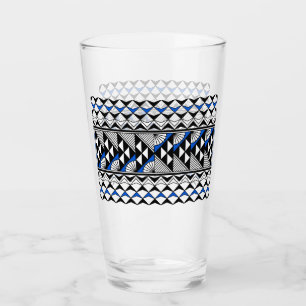 Regen und Sonne in Blau Glas