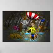 Regen- und Wind-Herbsttag Poster (Vorne)