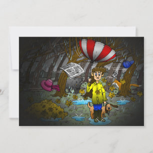 Regen- und Windtag Feiertagskarte