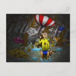 Regen- und Windtag Feiertagspostkarte